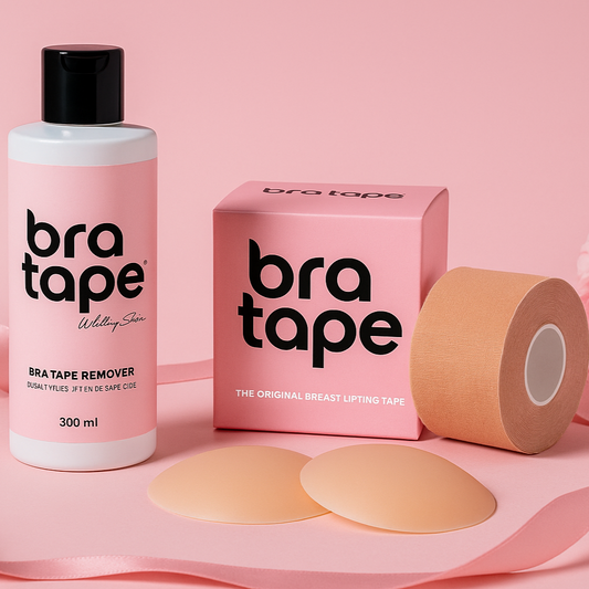 Комплект – Bra Tape, Лепенки за зърна и Олио за премахване